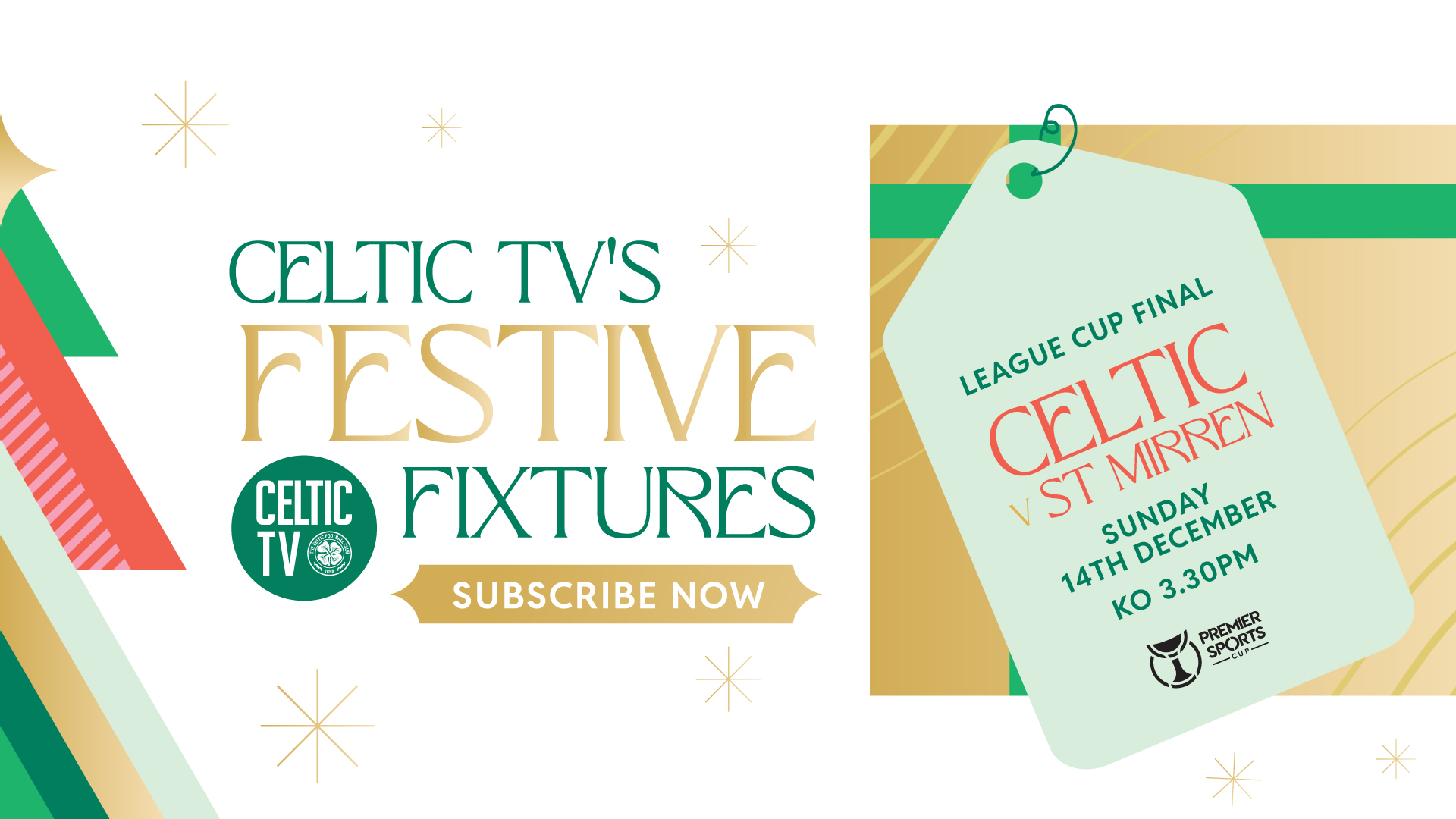 Premier Sports Cup Final: Celtic v St. Mirren LIVE on Celtic TV!