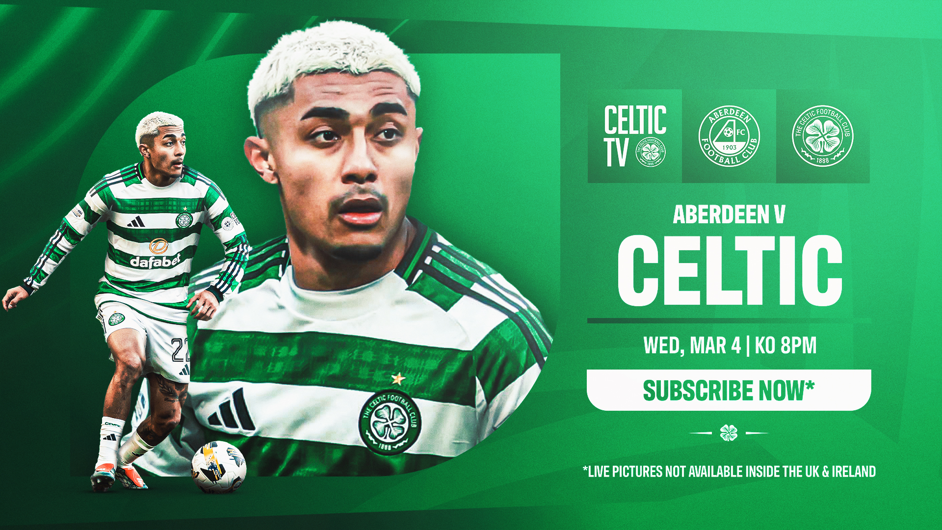 Aberdeen v Celtic - LIVE ON CELTIC TV!